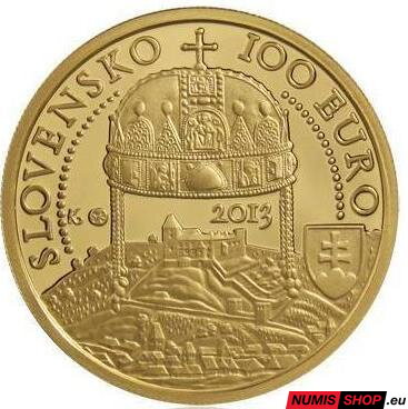 100 eur Slovensko 2013 - Korunovácia Maximiliána