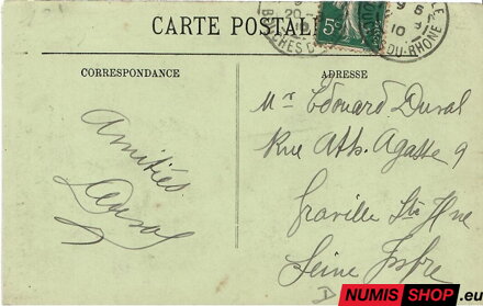 Pohľadnica - Francúzsko - Marseille - Le Palais de Longchamp
