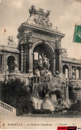 Pohľadnica - Francúzsko - Marseille - Le Palais de Longchamp