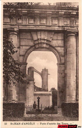 Pohľadnica - Francúzsko - St-Jean d´Angély - Porte déntrée des Tours