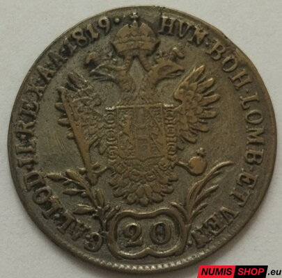 RU - František II. - 20 kreuzer - 1819 A