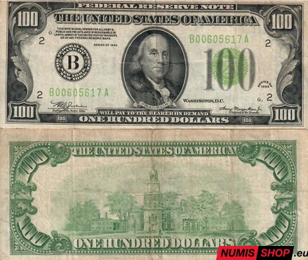 USA - 100 dollars - 1934 - B