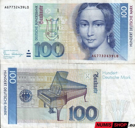 Nemecko - 100 DM 1989 - F