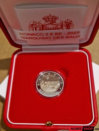 Monako 2 euro 2025 - Markízstvo Baux - PROOF