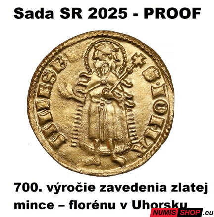 Sada mincí SR 2025 - Zavedenie florénu v Uhorsku - PROOF