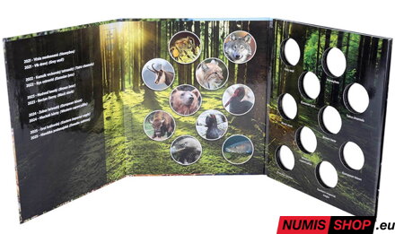 Album na slovenské zberateľské 5-euro mince Fauna a flóra