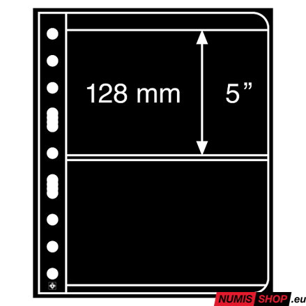 Listy VARIO - 2 priehradky - čierne