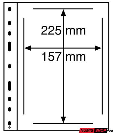 Listy OPTIMA - 1 priehradka centrované - priehľadné