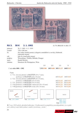 Papírová platidla na území Čech, Moravy a Slovenska 1900- 2026 - Hejzlar