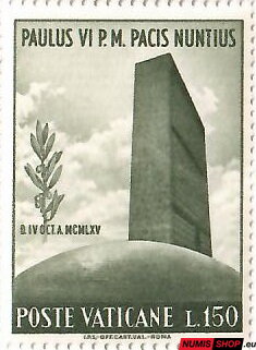 Vatikán - 1965 - Pápež Pavol v OSN - L150 - 484