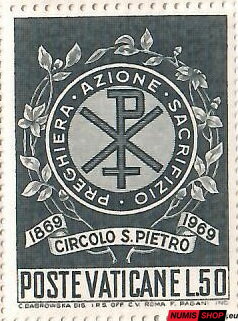 Vatikán - 1969 - 100. výročie Kruhu sv. Petra - L50 - 553