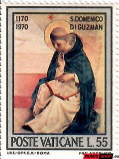Vatikán - 1971 - 800 rokov od narodenia svätého Dominika - L55 - 586