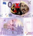 Malta - 0 euro souvenir - Caravaggio in Malta - perforácia PRAHA 2019 - COLOR