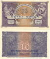 ČSR - 10 korun - 1919 - Mucha - Ivančice