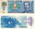 Česká republika - 1000 Kčs - 1985 - Bedřich Smetana - kolok lepený - UNC