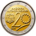 Andorra 2 euro 2014 - 20 rokov v Rade Európy - UNC 