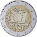 Litva 2 euro 2015 - 30 rokov vlajky EÚ - UNC