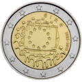 Írsko 2 euro 2015 - 30 rokov vlajky EÚ - UNC