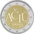 Litva 2 euro 2015 - Litovský jazyk - UNC 