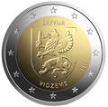 Lotyšsko 2 euro 2016 - Vidzeme - UNC