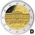 Nemecko 2 euro 2019 - Bundesrat - D - UNC