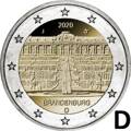 Nemecko 2 euro 2020 - Brandenburg - D - UNC