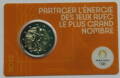 Francúzsko 2 euro 2022 - OH Paríž 2024 - COIN CARD orange