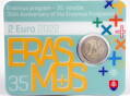 Slovensko 2 euro 2022 - Erasmus - COIN CARD