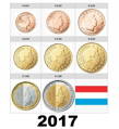 Sada Luxembursko 2017 - 1 cent - 2 euro - UNC 