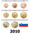 Sada Slovinsko 2010 - 1 cent - 2 euro - UNC