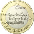 Slovinsko 3 euro 2015 - Stara prauda - UNC