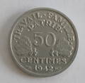 50 centimes - Vichystické Francúzsko (Francúzsky štát) - 1941 - 1944
