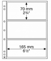 Listy NUMIS - 3 priehradky - priehľadné