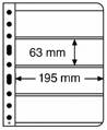 Listy VARIO - 4 priehradky - priehľadné