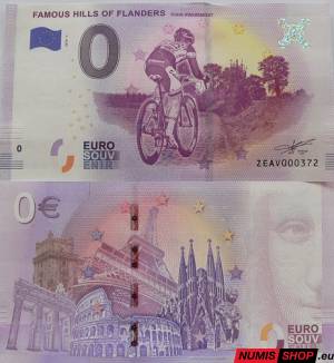 Belgicko - 0 euro souvenir - Famous hills of Flanders
