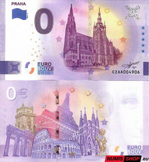 Česká republika - 0 euro souvenir - Praha - Chrám sv. Víta