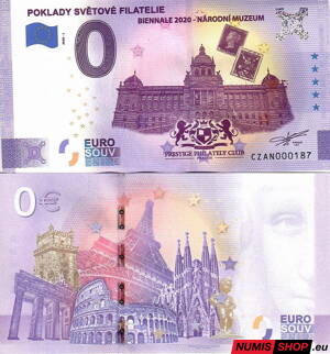 Česká republika - 0 euro souvenir - Poklady světové filatelie