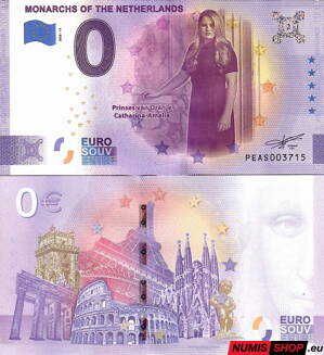 Holandsko - 0 euro souvenir - Monarchs of the Netherlads - Prinses van Oranje Catharina-Amalia