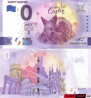 Malta - 0 euro souvenir - Happy Easter