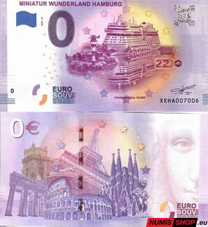 Nemecko - 0 euro souvenir - Miniatur Wunderland Hamburg - 2020-10