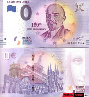 Rusko - 0 euro souvenir - Lenin 1870 - 2020