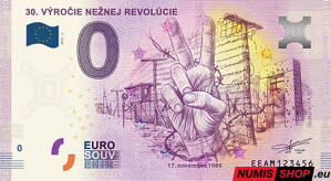 Slovensko - 0 euro souvenir - 30. výročie nežnej revolúcie
