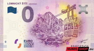 Slovensko - 0 euro souvenir - Lomnický štít