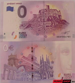 Slovensko - 0 euro souvenir - Spišský hrad
