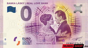 Slovensko - 0 euro souvenir - Banka Lásky