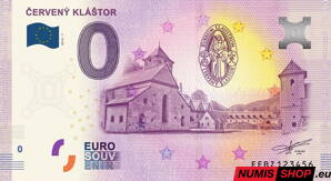 Slovensko - 0 euro souvenir - Červený kláštor
