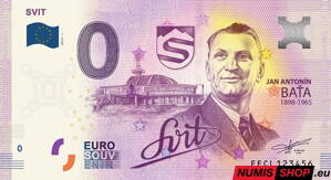 Slovensko - 0 euro souvenir - Svit - Jan Antonín Baťa 