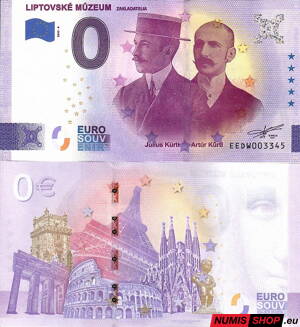 Slovensko - 0 euro souvenir - Liptovské múzeum - zakladatelia