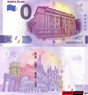 Slovensko - 0 euro souvenir - Banka Žilina
