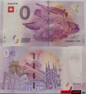Švajčiarsko - 0 euro souvenir -  Aquatis